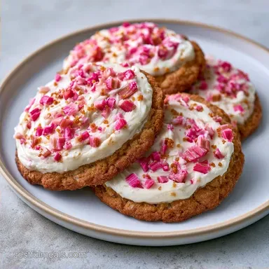 Spring Rhubarb Cookies in 27 Minutes