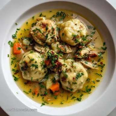 Quick and Delicious Stove Top Chicken and Dumplings with Fresh Herbs Ready in 30 Min
