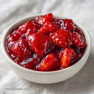 Strawberry Jam with Lemon in 30 Minutes Recipe Card