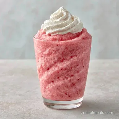 Strawberry Milkshake Slushie in 55 Min Recipe Card