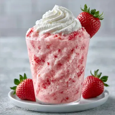 Strawberry Milkshake Slushie in 55 Min
