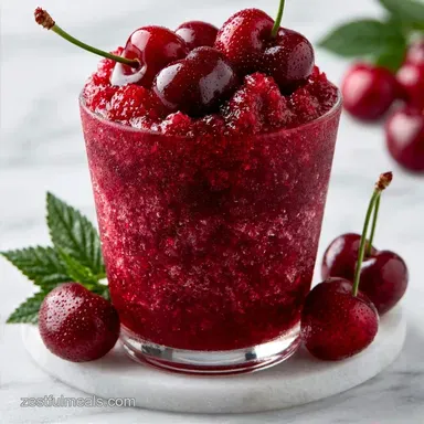 Sweet Cherry Slushie Recipe in 10 Minutes