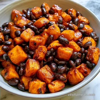 Sweet Potato Bean Bowl for 4 Servings