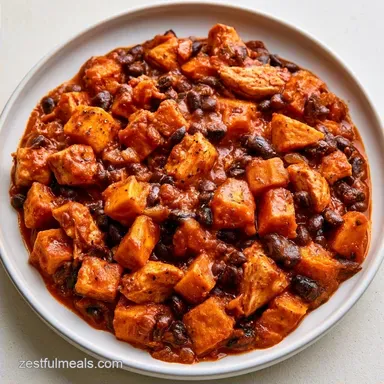 Sweet Potato Enchilada Skillet One-Pot
