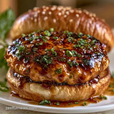 Teriyaki Chicken Burger in 25 Minutes