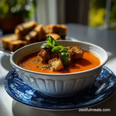 Simple Tomato Soup From Scratch: Velvety