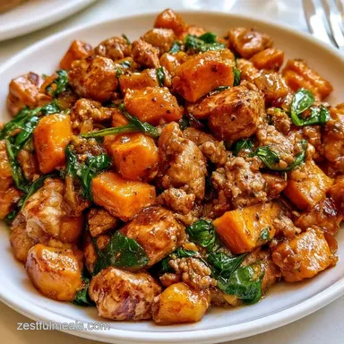 Turkey Sweet Potato Skillet in 30 Minutes Recipe Card