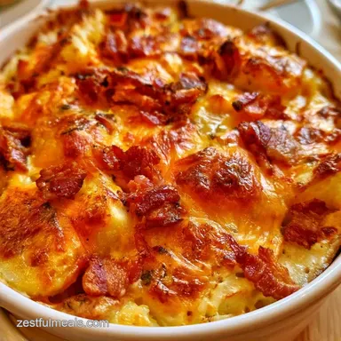 Twice Baked Potato Casserole: Make-Ahead