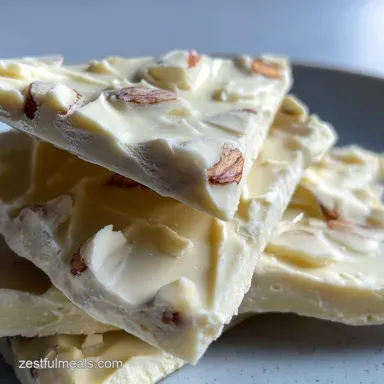 White Almond Bark Recipe - Velvety Melt & Nutty Shatter