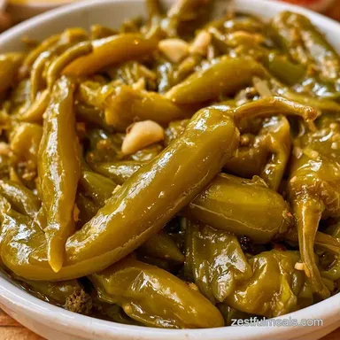 20-Minute Pickled Serrano Peppers Recipe Card