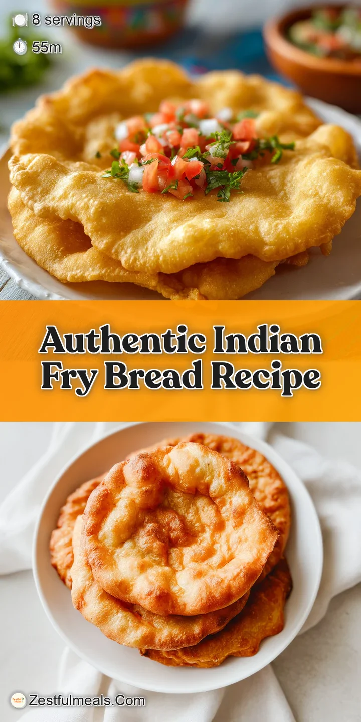 Close-up of crisp, airy fry bread with a light dusting of sugar. The texture hints at a soft interior and a satisfying cru...