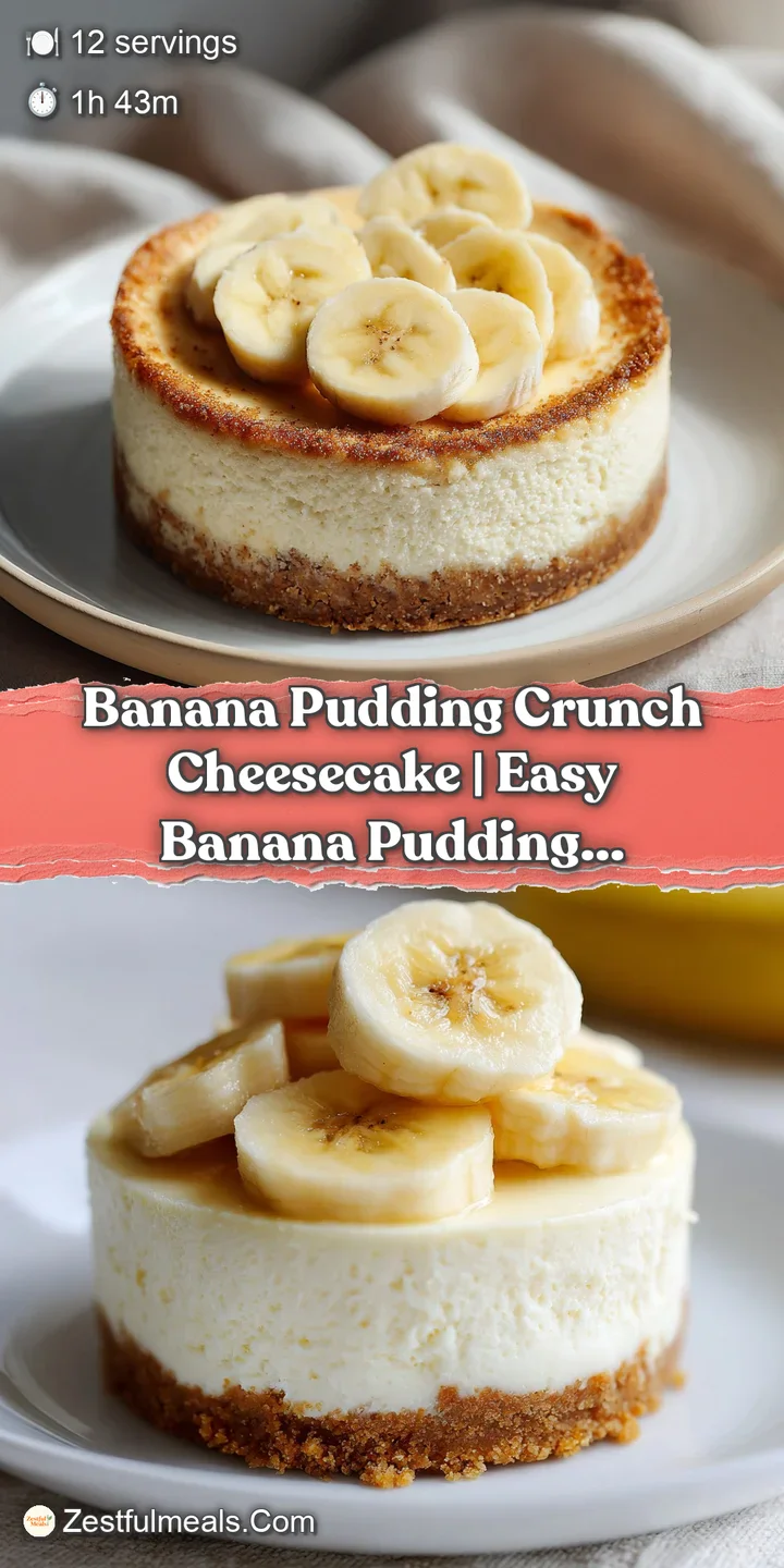 Close-up of a buttery, golden crumble topping over a thick, creamy yellow layer with soft slices of fresh banana.