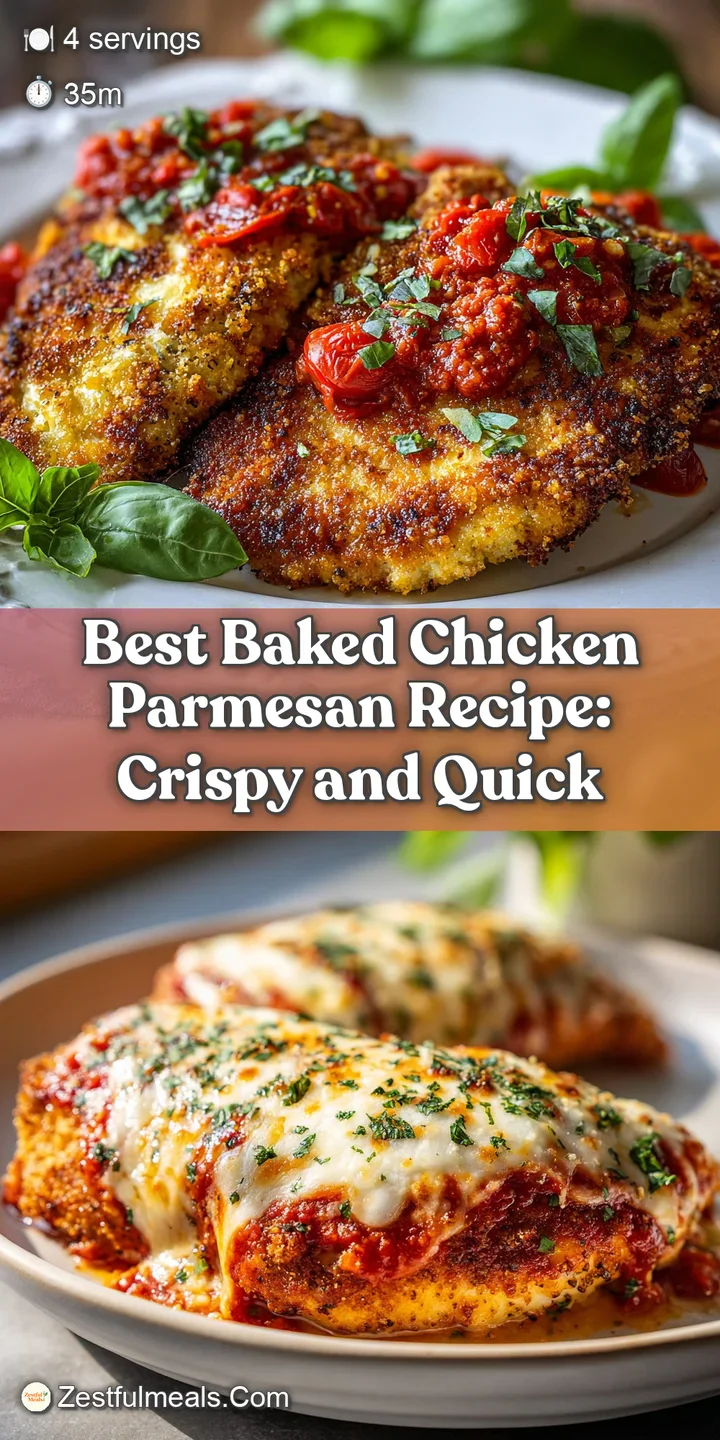 Close-up of chicken parmesan showcasing melted, bubbly mozzarella. Rich, bright red sauce and golden crust create a mouthw...