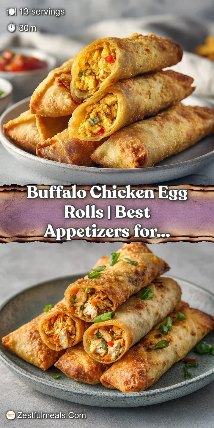 Close-up of a fractured, golden egg roll showcasing spicy shredded chicken and a hint of melted cheese.