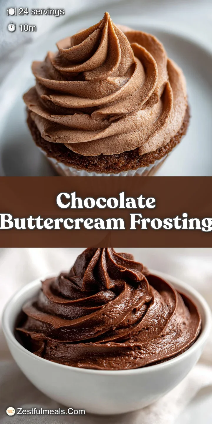 Close-up of deeply hued chocolate buttercream, velvety and thick, hinting at rich cocoa flavor, promising a perfect bite.