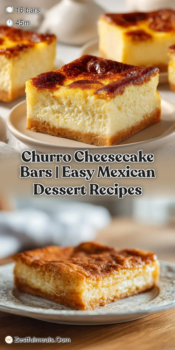 Close-up of a rich, creamy cheesecake swirl within a golden, crispy churro crust, lightly dusted.