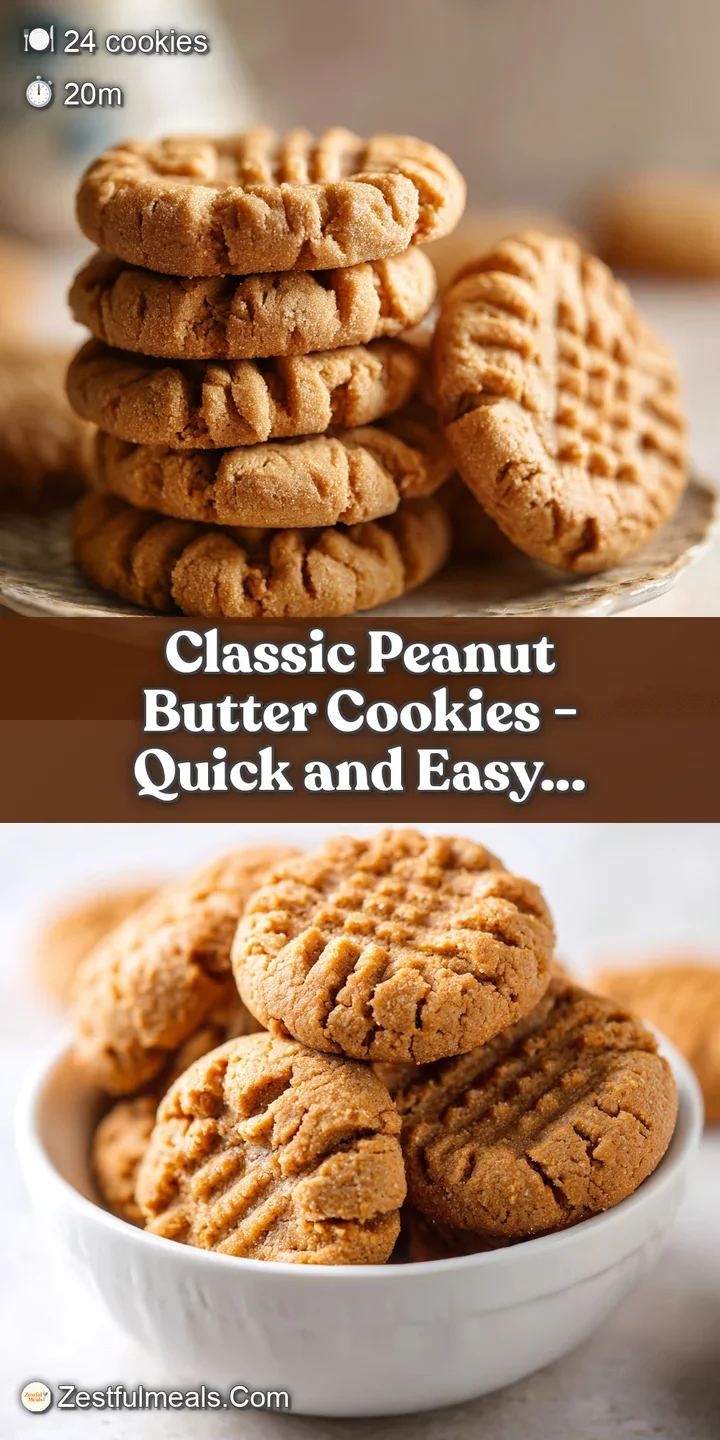 Close-up of a soft, chewy peanut butter cookie with a slightly crinkled surface, showcasing its inviting texture and golde...