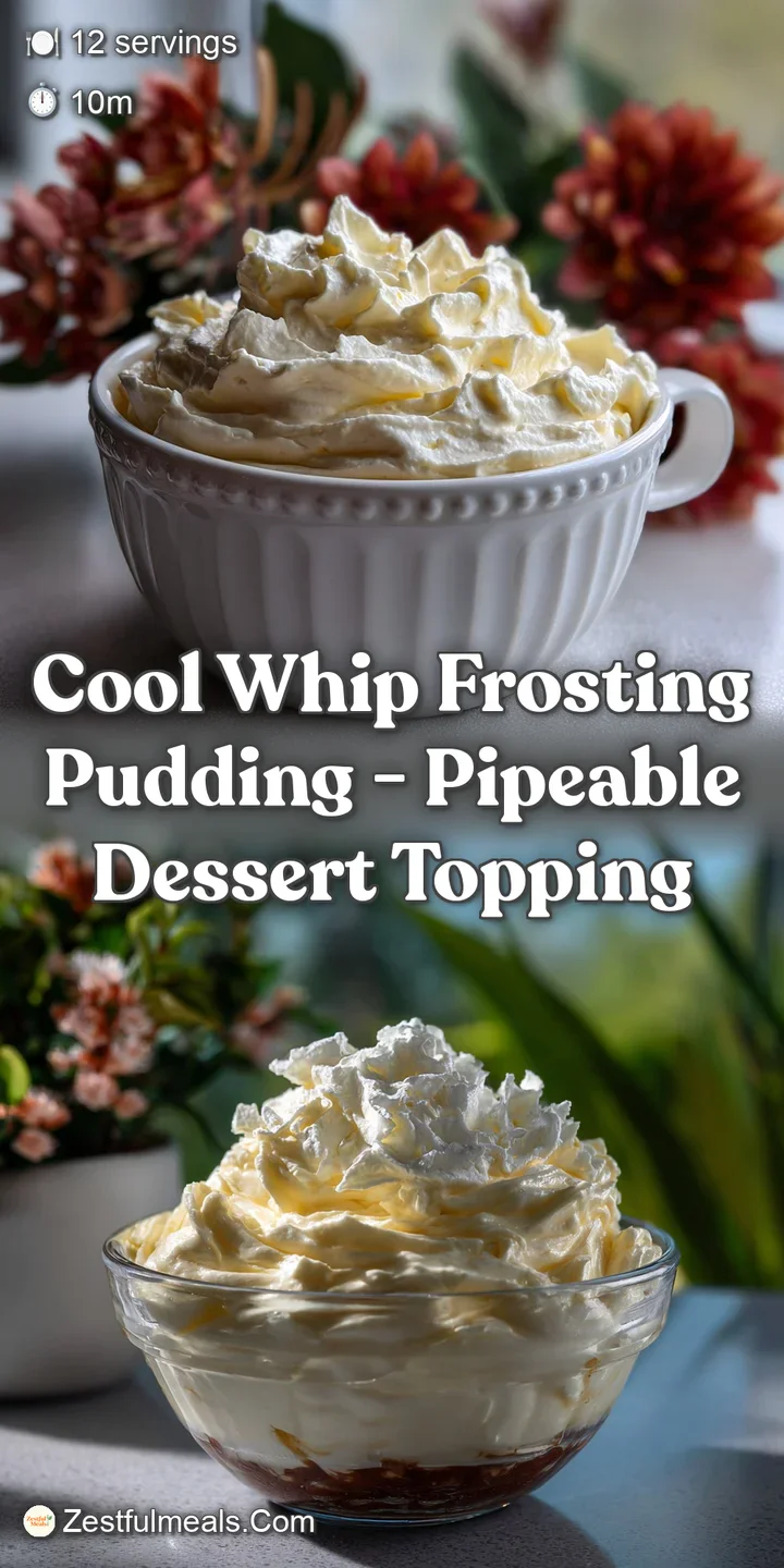 Close-up of a spoonful revealing the airy whipped frosting and the creamy pudding, exhibiting a cool, refreshing color pal...