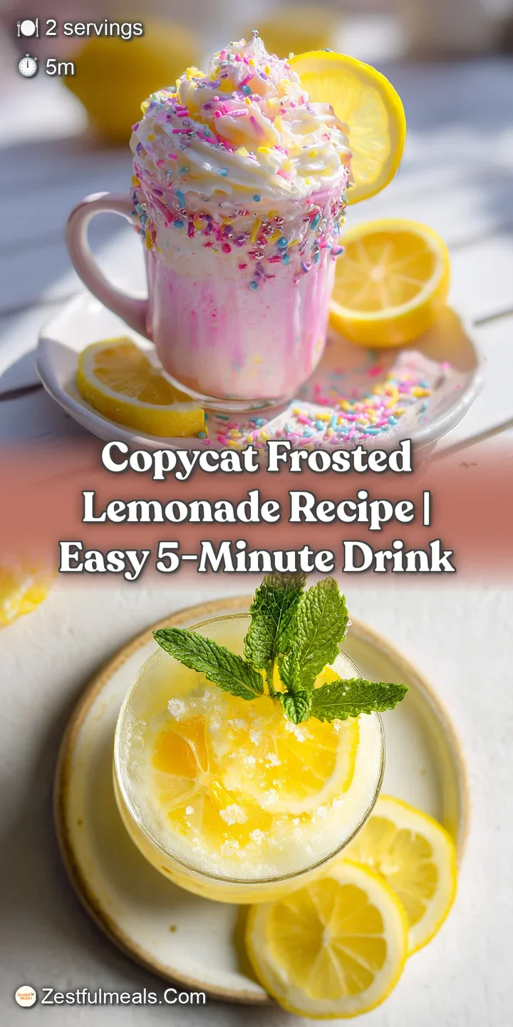 Close-up of a frosted lemonade, revealing its frosty texture and pale yellow color, topped with a dollop of creamy white w...