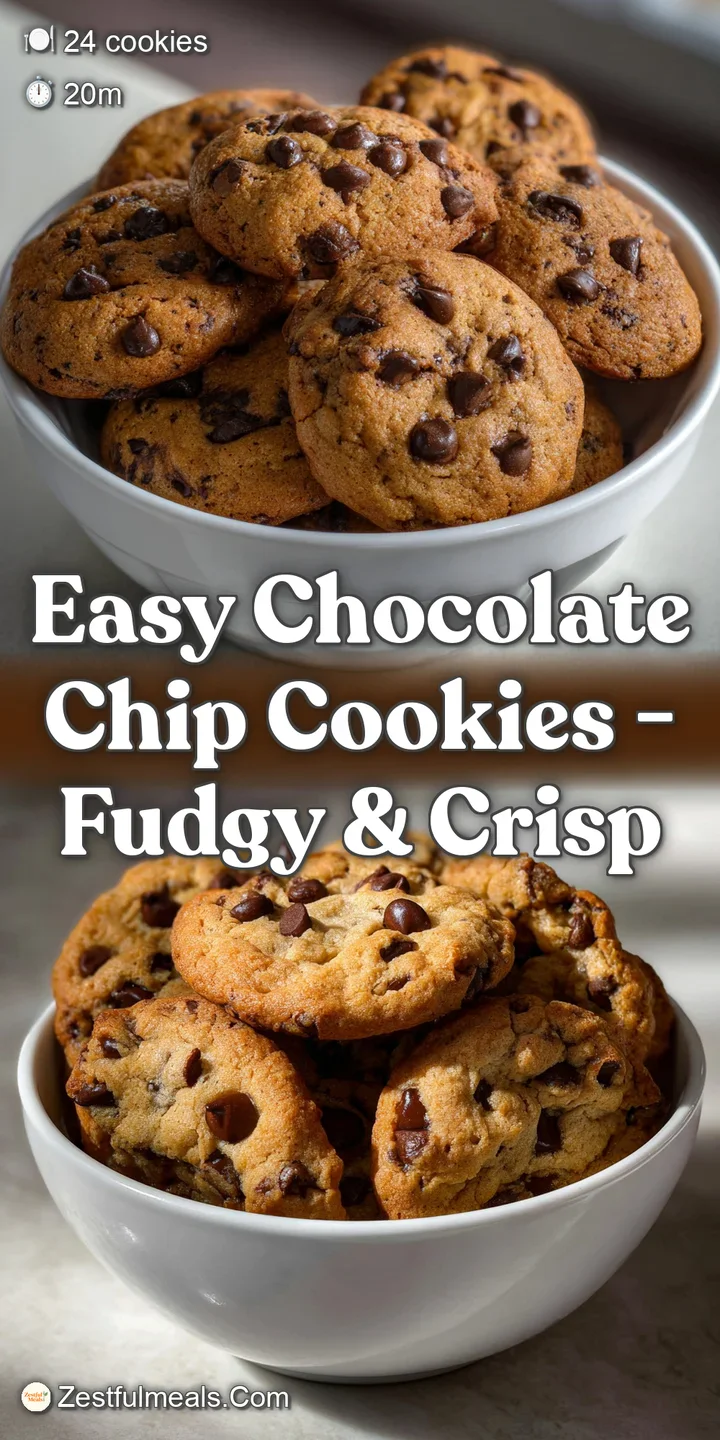 A close-up of a warm cookie, showing a molten chocolate center and a slightly cracked surface, promising a soft, delicious...