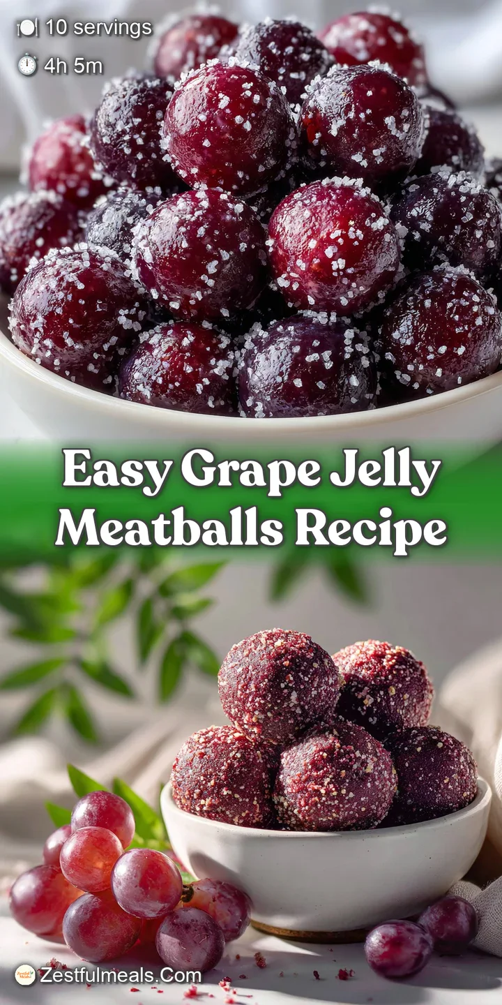 A close-up shot reveals the glistening, sticky-sweet glaze coating plump, juicy meatballs. Perfect appetizer or potluck dish.