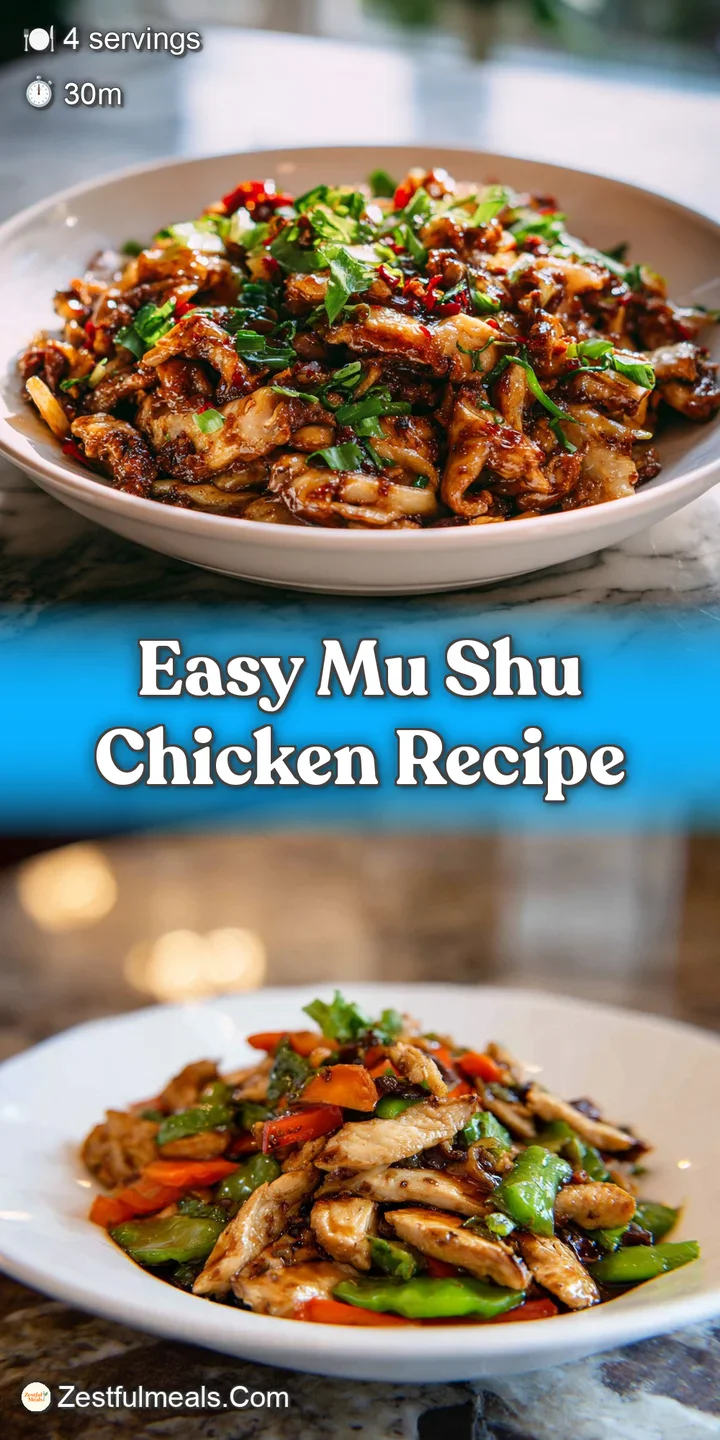 Close-up: shiny, tender chicken pieces mingle with colorful slivers of cabbage & carrot inside a delicate, pale yellow cre...