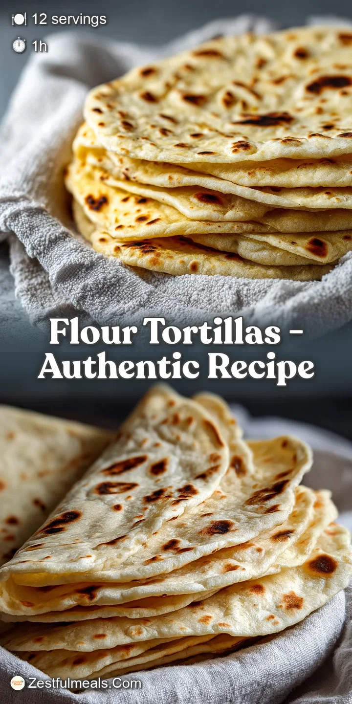 Warm, comforting stack of soft flour tortillas, fresh and inviting. Notice the light char and subtle sheen on each layer.