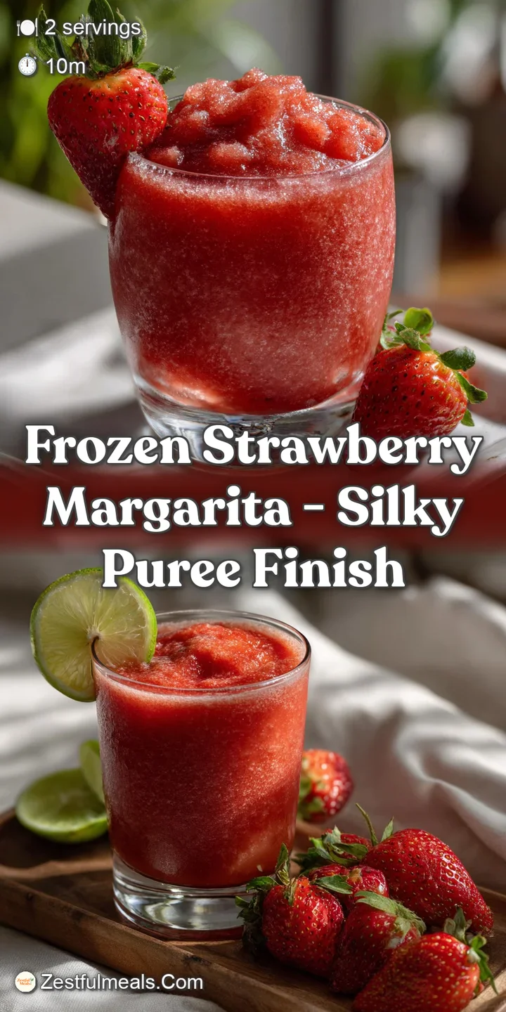 Close-up of a frosty pink margarita. Tiny ice crystals glisten, hinting at the refreshing, cold temperature and velvety te...