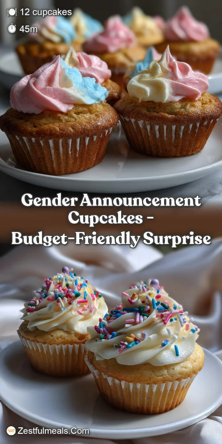 Close-up shot of a cupcake with a visible pink center peeking through vanilla frosting. Fluffy crumb texture and a creamy,...