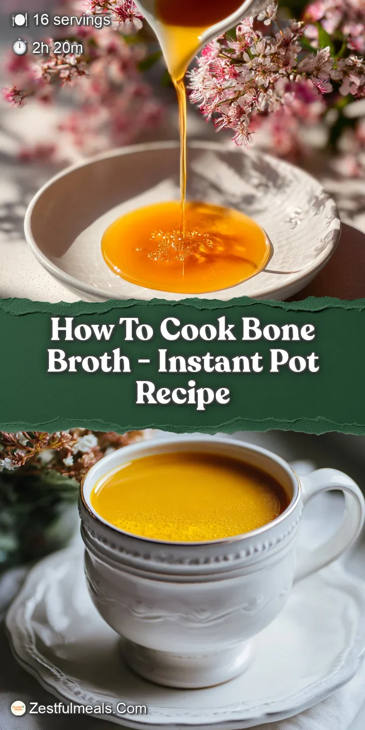 Close-up of simmering bone broth. Gentle bubbles rise to the surface, showcasing a savory, collagen-rich liquid, and nouri...