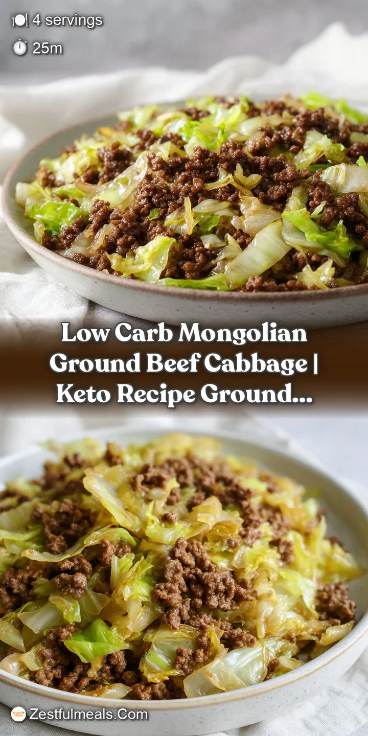 Close-up of glistening browned beef and crisp cabbage ribbons coated in a rich, dark savory glaze with sesame seeds.