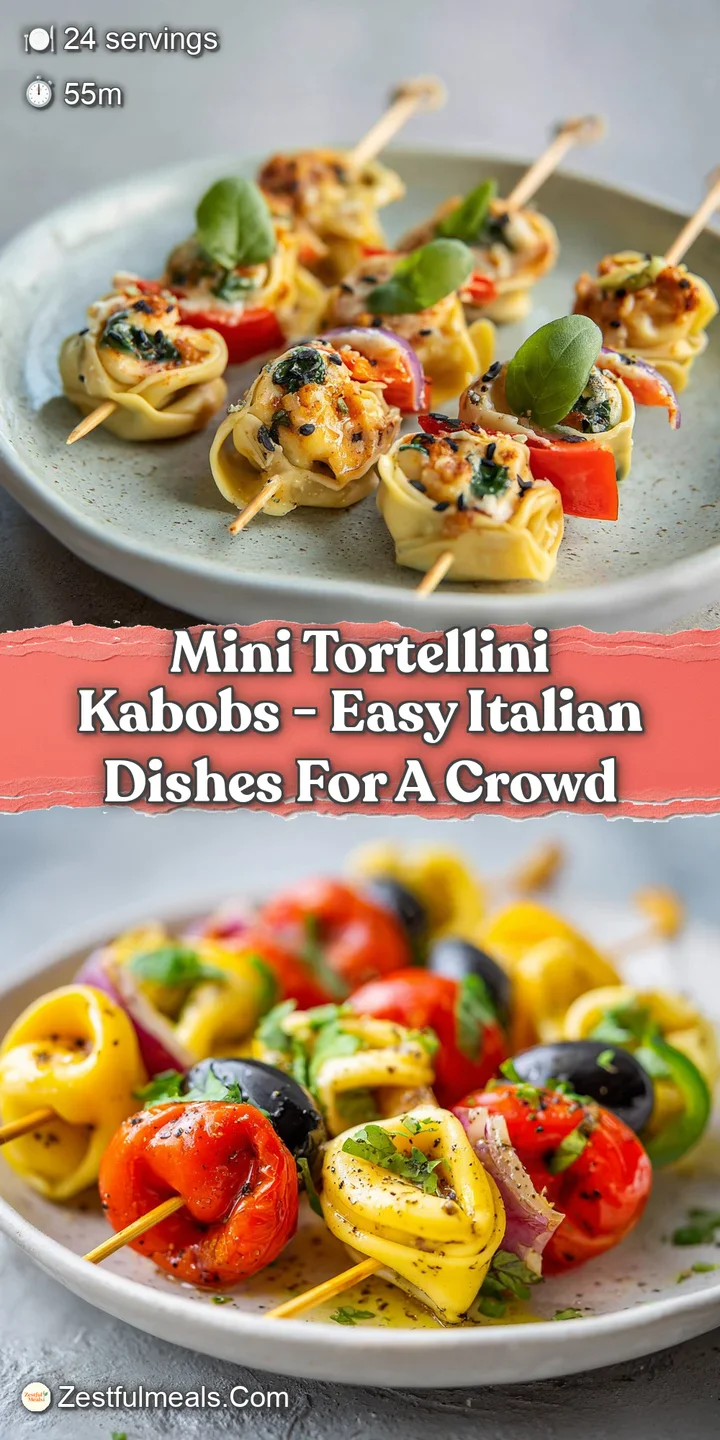 Close-up of al dente tortellini glistening with herb marinade, paired with juicy tomatoes.