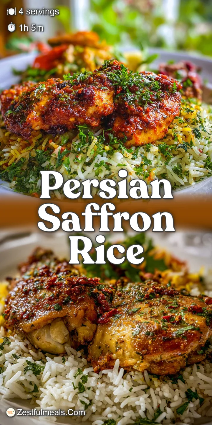 Close-up reveals the shatteringly crisp crust of the rice, studded with herbs and infused with the warm color of saffron.