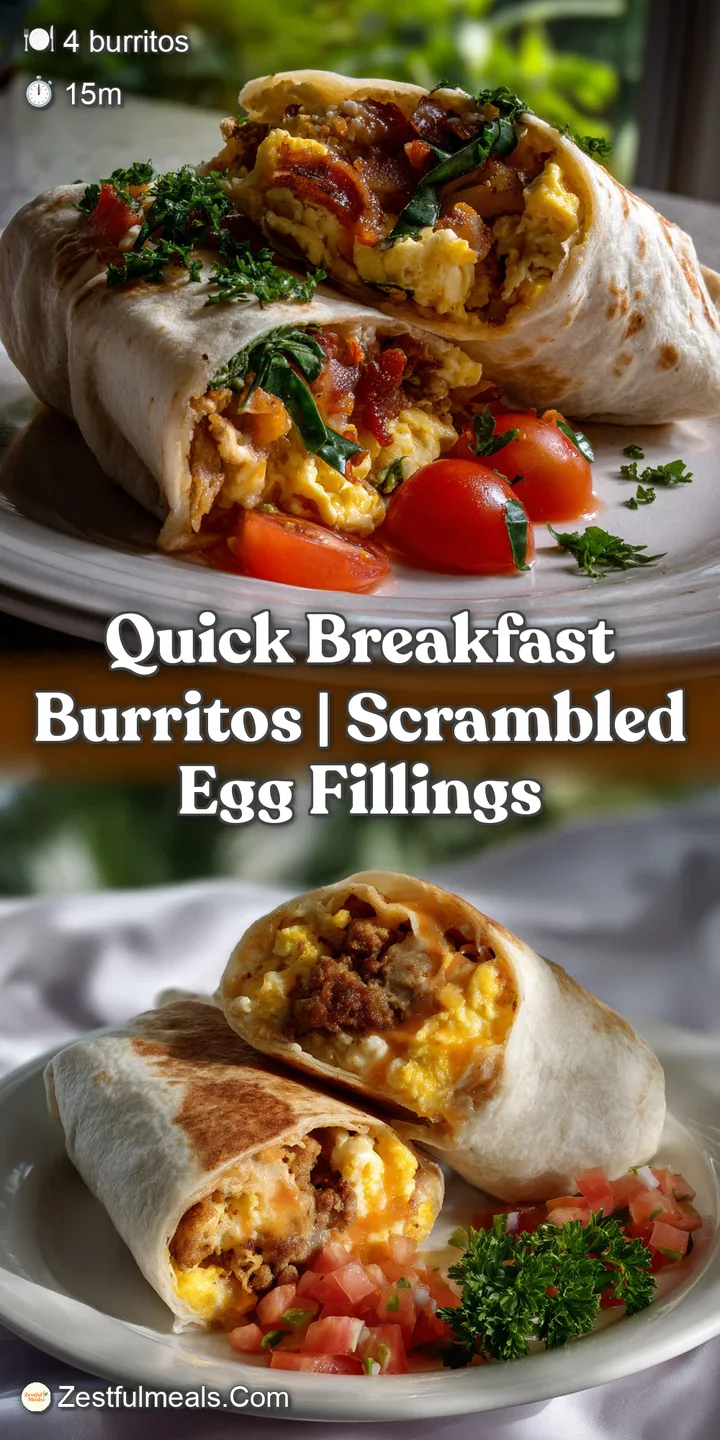 Close-up of a warm, textured breakfast burrito, revealing melted cheese and savory ingredients with a light, toasted exter...