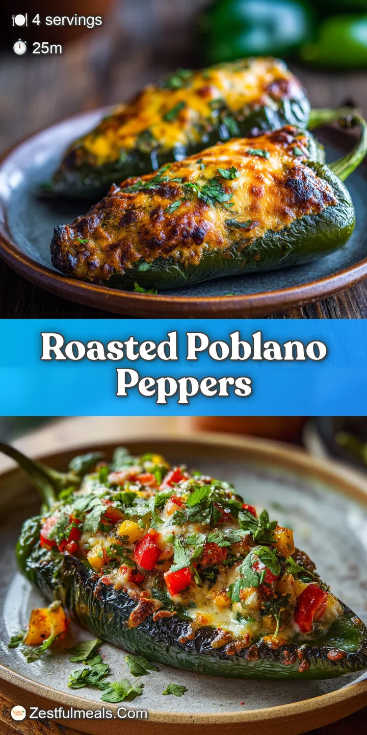 Close-up reveals the gooey, stringy cheese spilling from a fire-roasted poblano pepper, its skin slightly charred.