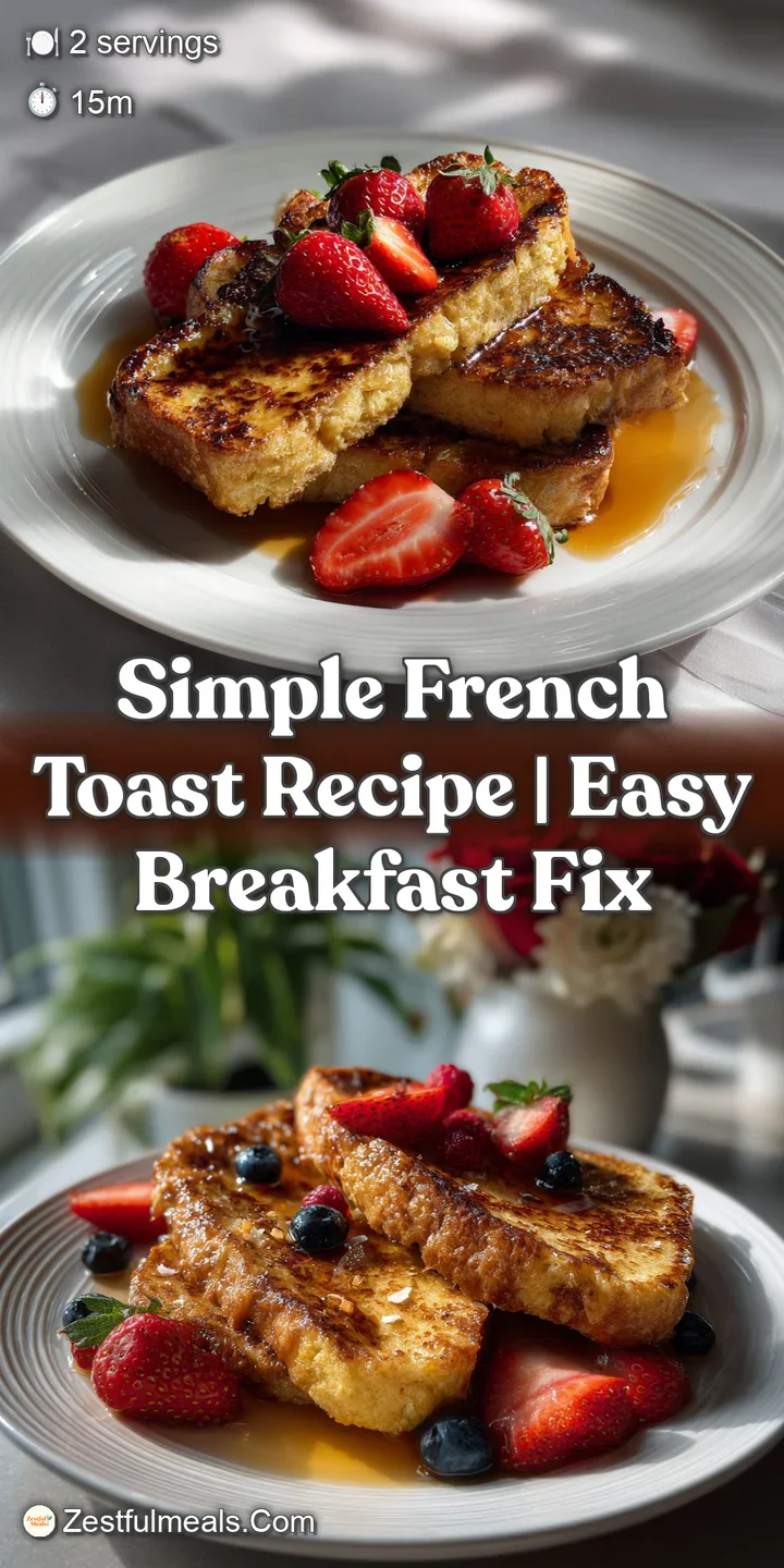 Close-up view of French toast, showing a soft, custard-soaked interior contrasting with a crisp, golden-brown crust. Delic...