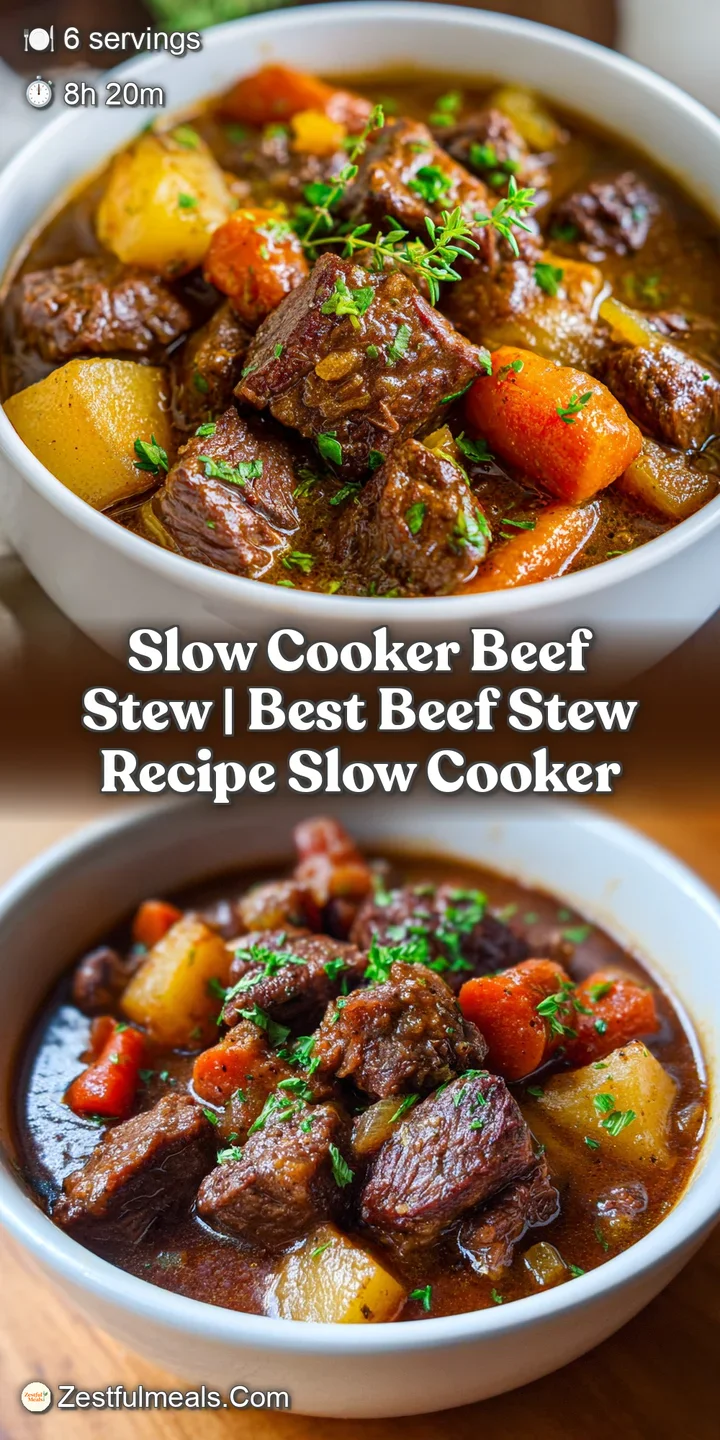 Close-up of a fork lifting a tender, dark beef chunk from a savory stew, surrounded by soft potatoes and vibrant carrots.