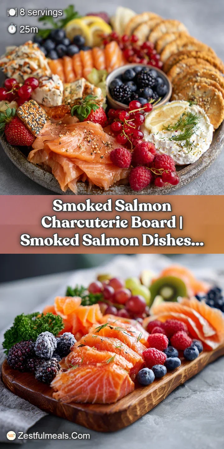 Close-up of glistening, silky smoked salmon spread with a glistening sheen and scattered herbs.