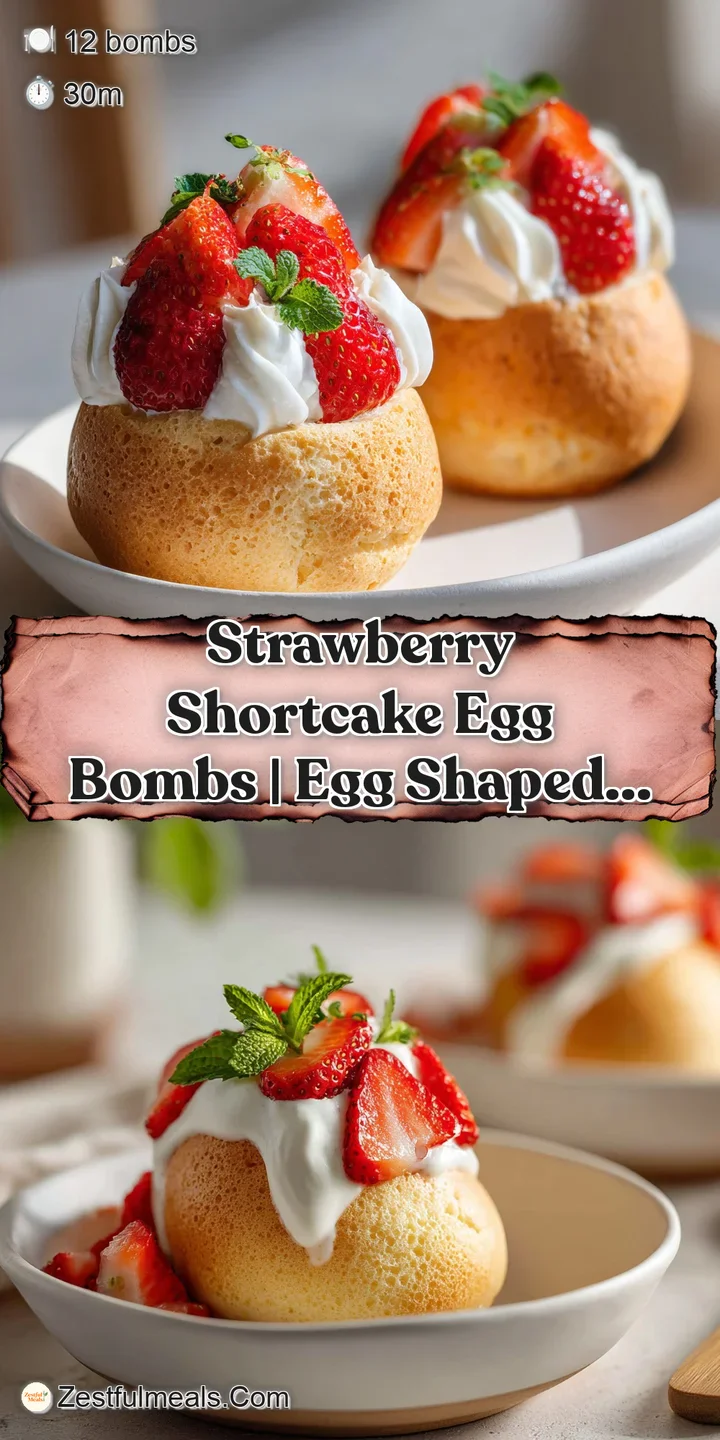 Close-up of a soft, cake-like treat sliced open to reveal a bright red strawberry center and fluffy white cream filling.