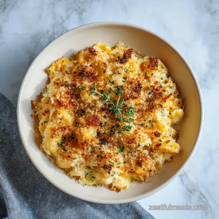 Air Fryer Mac and Cheese Ball with Crispy Panko