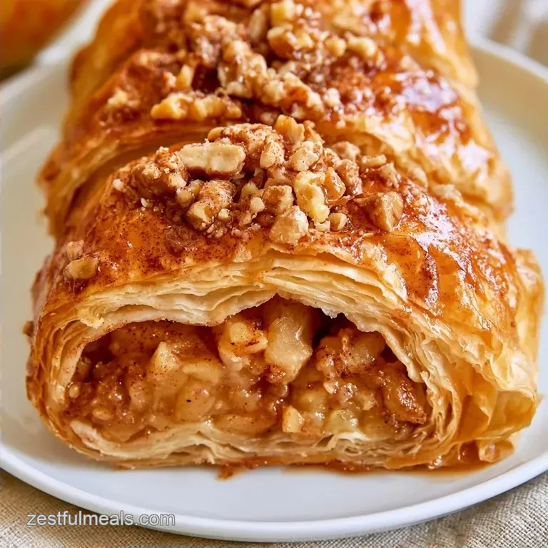 Apple Strudel with Phyllo Dough