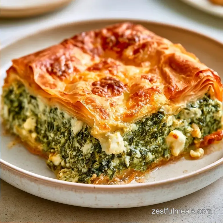 Authentic Spanakopita Recipe: Crispy Greek Pie