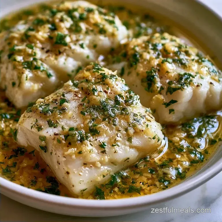 Baked Cod with Garlic and Herbs in 25 Minutes