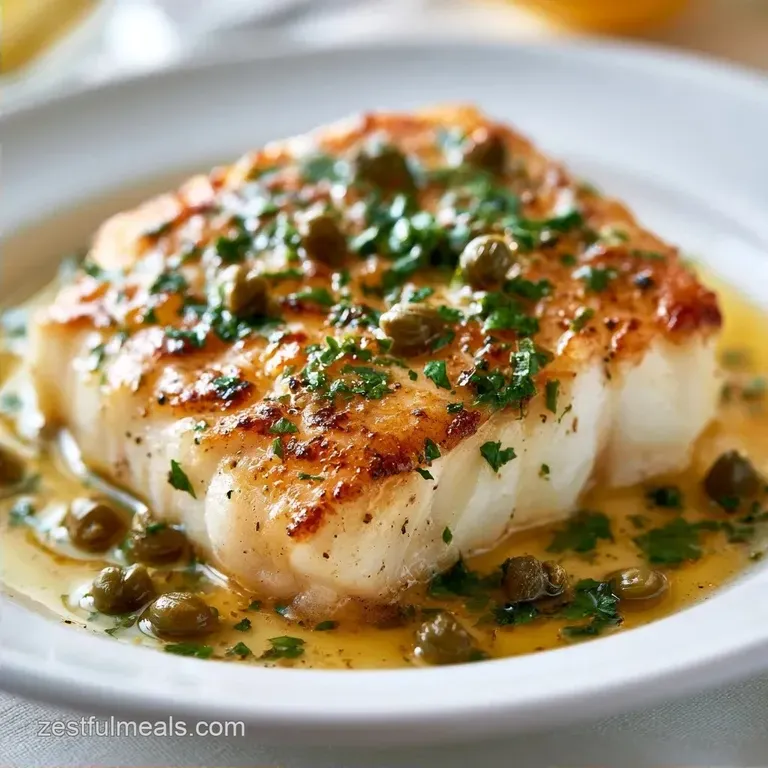 Baked Cod with Lemon and Capers in 25 Minutes