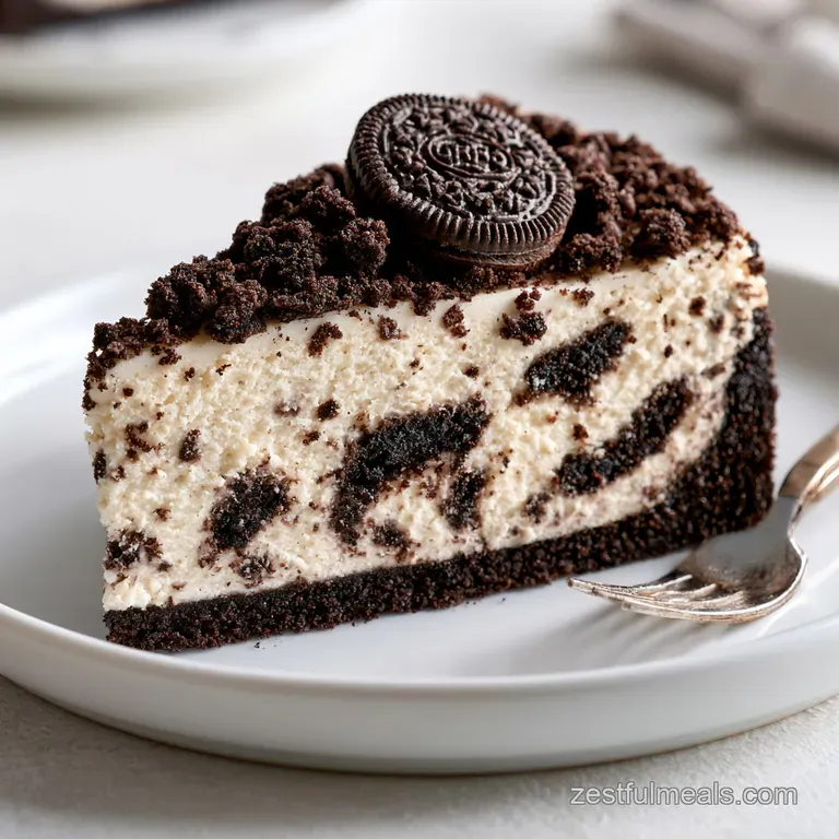 Baked Oreo Cheesecake: Silky and Dense