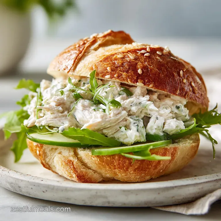 Chicken Salad Sandwich with Pecans