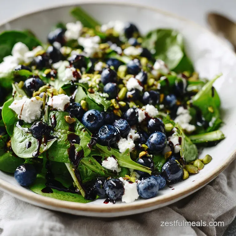 Blueberry Pistachio Spring Salad 2: Fresh and Tangy