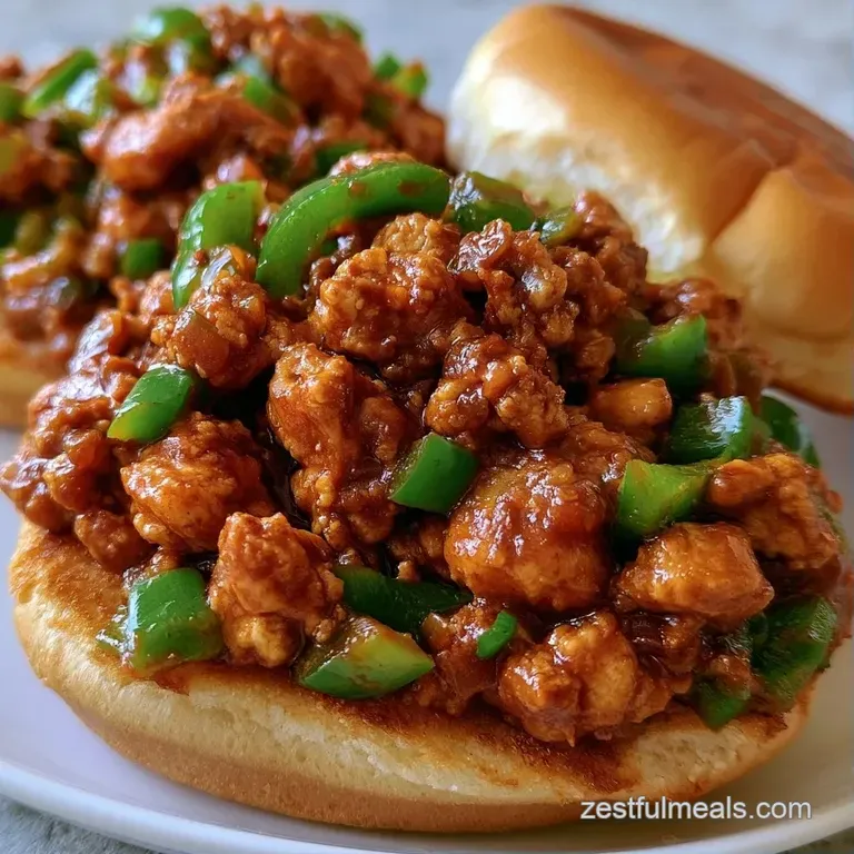 Two golden-brown buns overflowing with juicy minced meat in a thick sauce, served beside crisp green lettuce leaves.