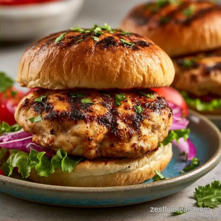 Juicy Ground Chicken Smash Burgers in 18 Minutes