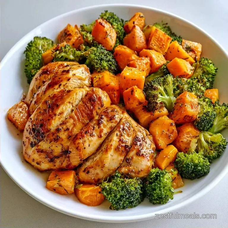 High Protein Chicken Sweet Potato Meal Prep